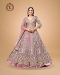 Mauve Rose Heavy Embroidered Lehenga
