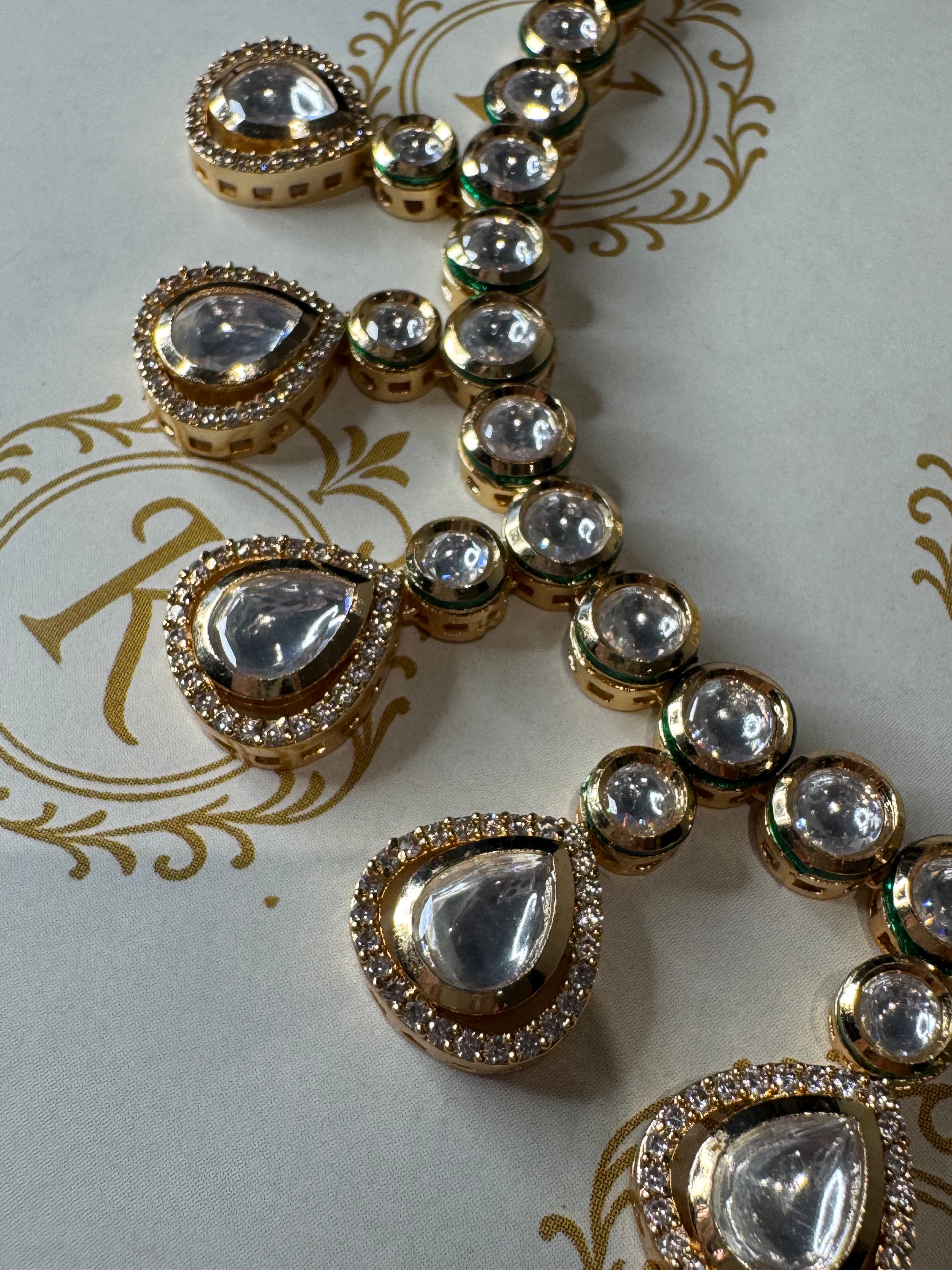 GOLD plated Kundan Set