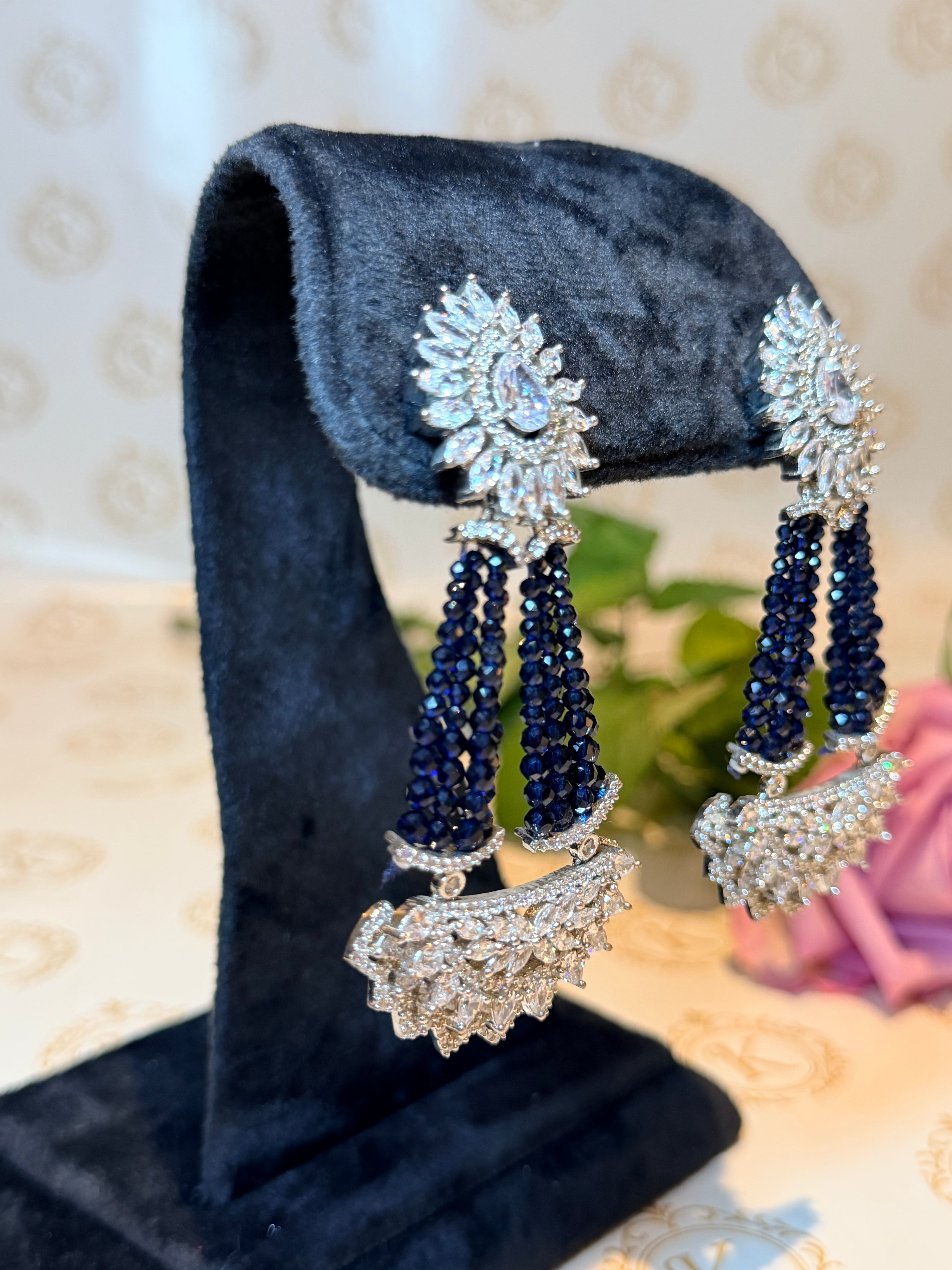 Midnight Royale Crystal Tassel Chandeliers